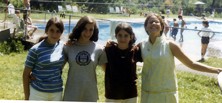 Group Outside of Pool