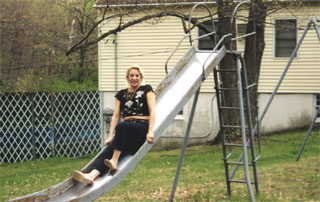 Roni on slide